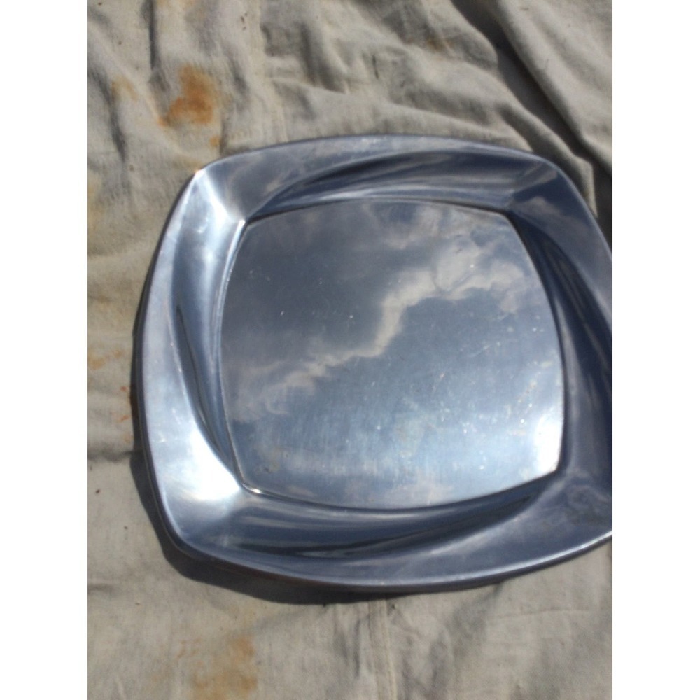 Lenox square platter serving‎ tray silver centerpiece modern heritage farmhouse